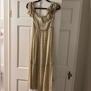 Jessica Simpson Cream Floral Maxi Dress